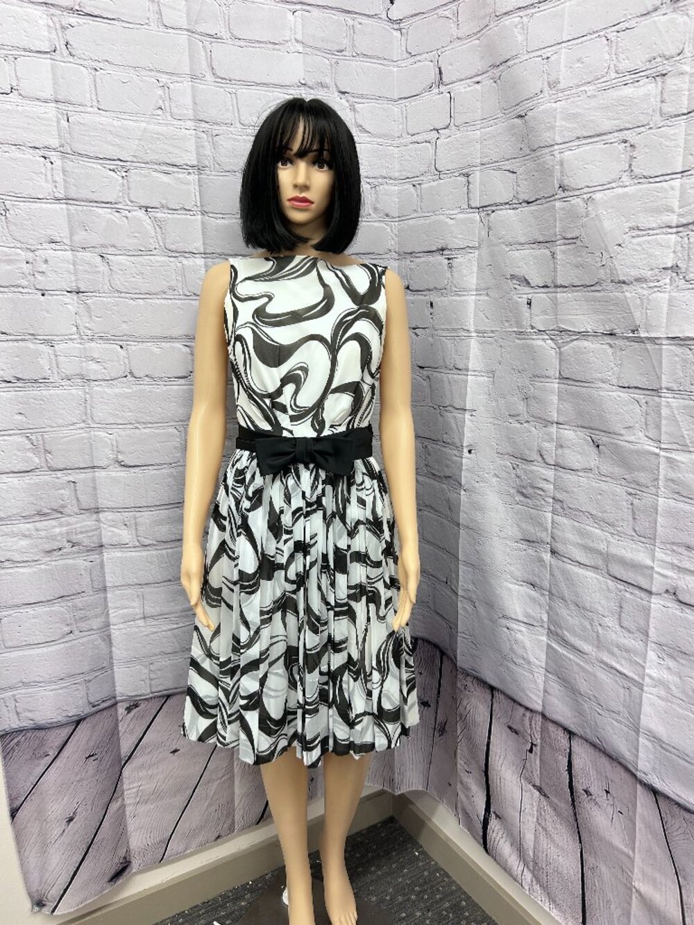 Vintage Chiffon and Satin Cocktail Dress by jr. theme New York circa 1950's